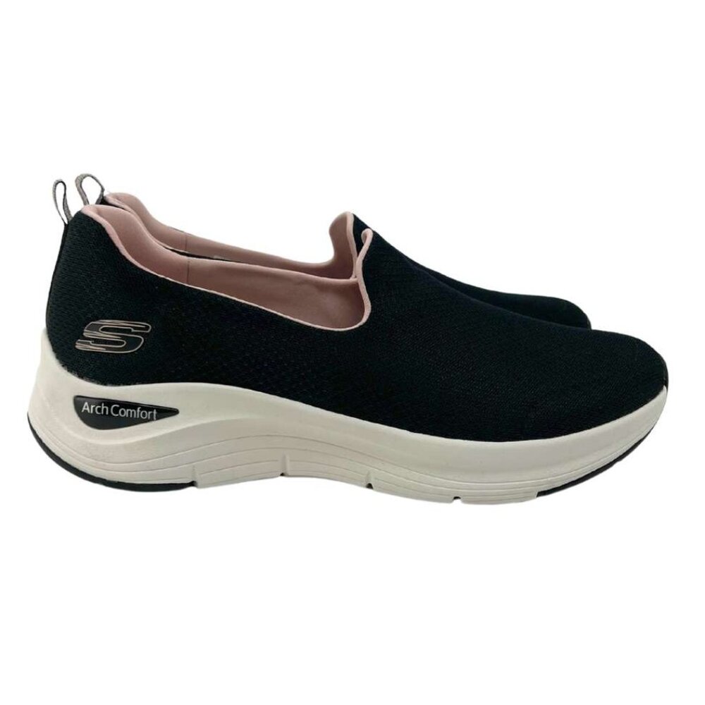 Skechers Women's Black & Pink Slip On Shoes | Various Sizes